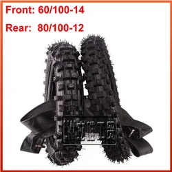 60/100-14 Front 80/100-12 (3.00-12)rear Wheel Tires12 Inch Deep ToothChinese Tires Kayo BSE Dirt Pit Bicycle Off-road Motorcycle