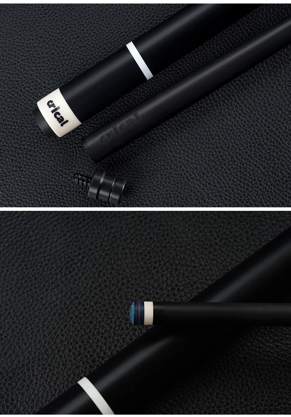 CRICAL Pro Billardqueue aus Carbonfaser, geringe Abweichung, 12,5 mm Saphirspitze, 3/8x8 Stahlverbindung, mattierter Griff, XTC, 58 Zoll, 19-20 Unzen – Detail 12