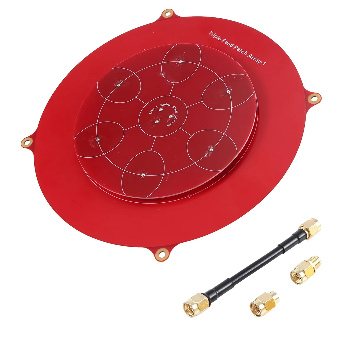 Patch de alimentação tripla de 150 mm 5,8 GHz 14DBi Antena FPV de matriz de pagode para RC Drone SQ