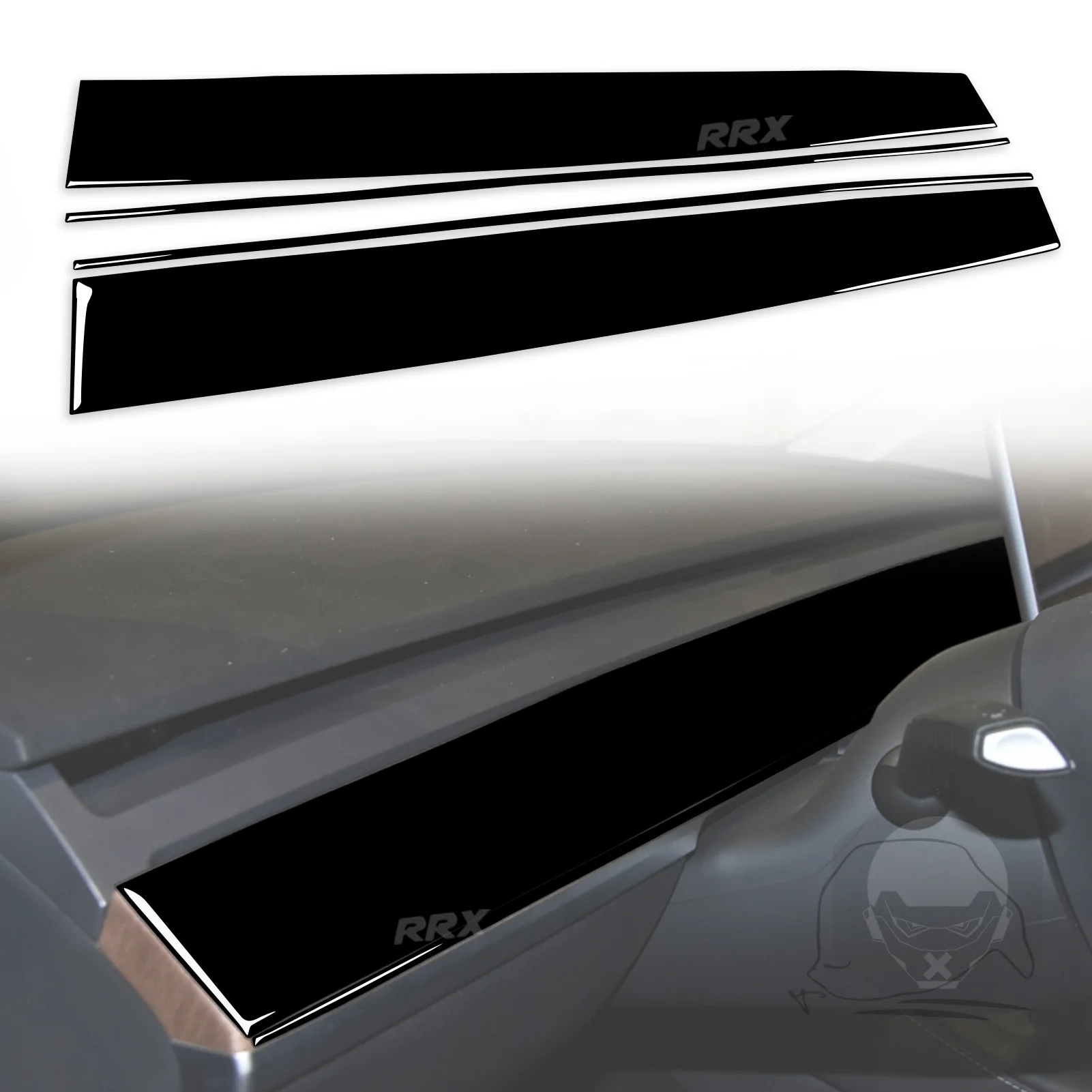 

Piano Black Car Dashboard Panel Cover Trim Sticker ABS Styling Accessories For Tesla model 3/y 2017-2022