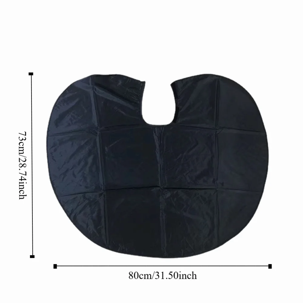 مريلة مكياج قصيرة مقاومة للماء من القماش، مريلة تصفيف الشعر، مريلة احترافية قابلة للتعديل لقص الشعر