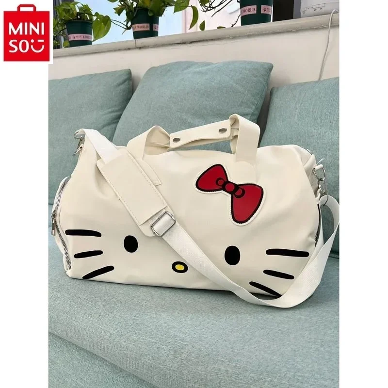 MINISO Sanrio мультфильм Hello Kitty милая сумка для путешествий модная женская многофункциональная вместительная ручная сумка на одно плечо