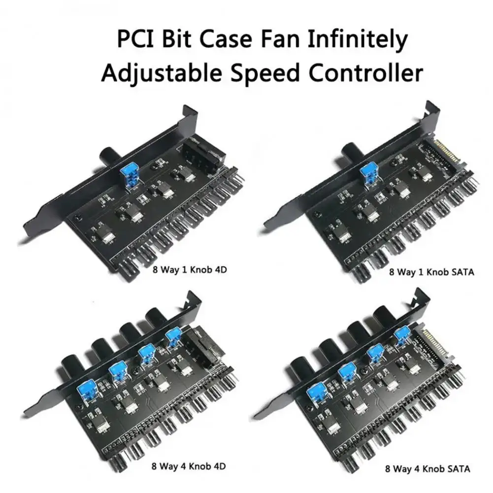 Voltage Control for Fan Speed Computer Temperature Control Switch for Pci Chassis Fan Speed Controller Sata Interface for Fan
