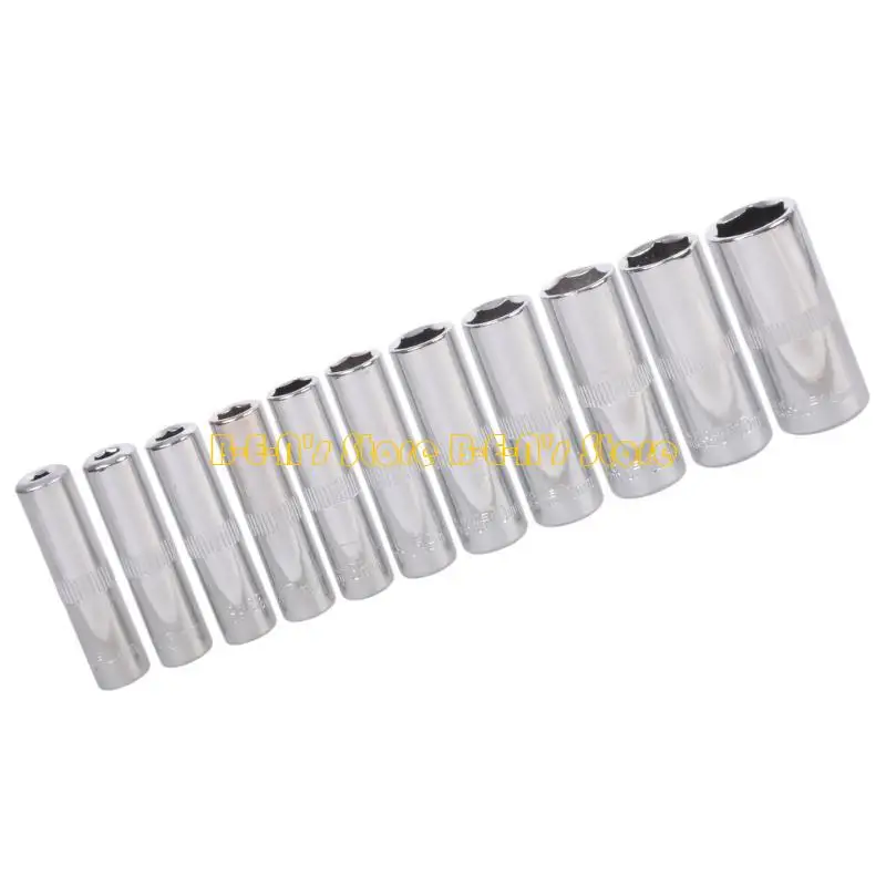 Y1AD 11Pcs Socket Adapter Drive Ratchet Wrench Socket Socket Bit Hexagonal