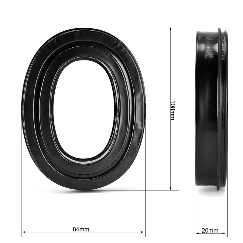 Pair of Ice Gel Ear Pads Cushion For 3M Peltor X1A-X5A Headphone Replacement Earpads Soft Leather Sponge Earmuffs With Buckle image 5