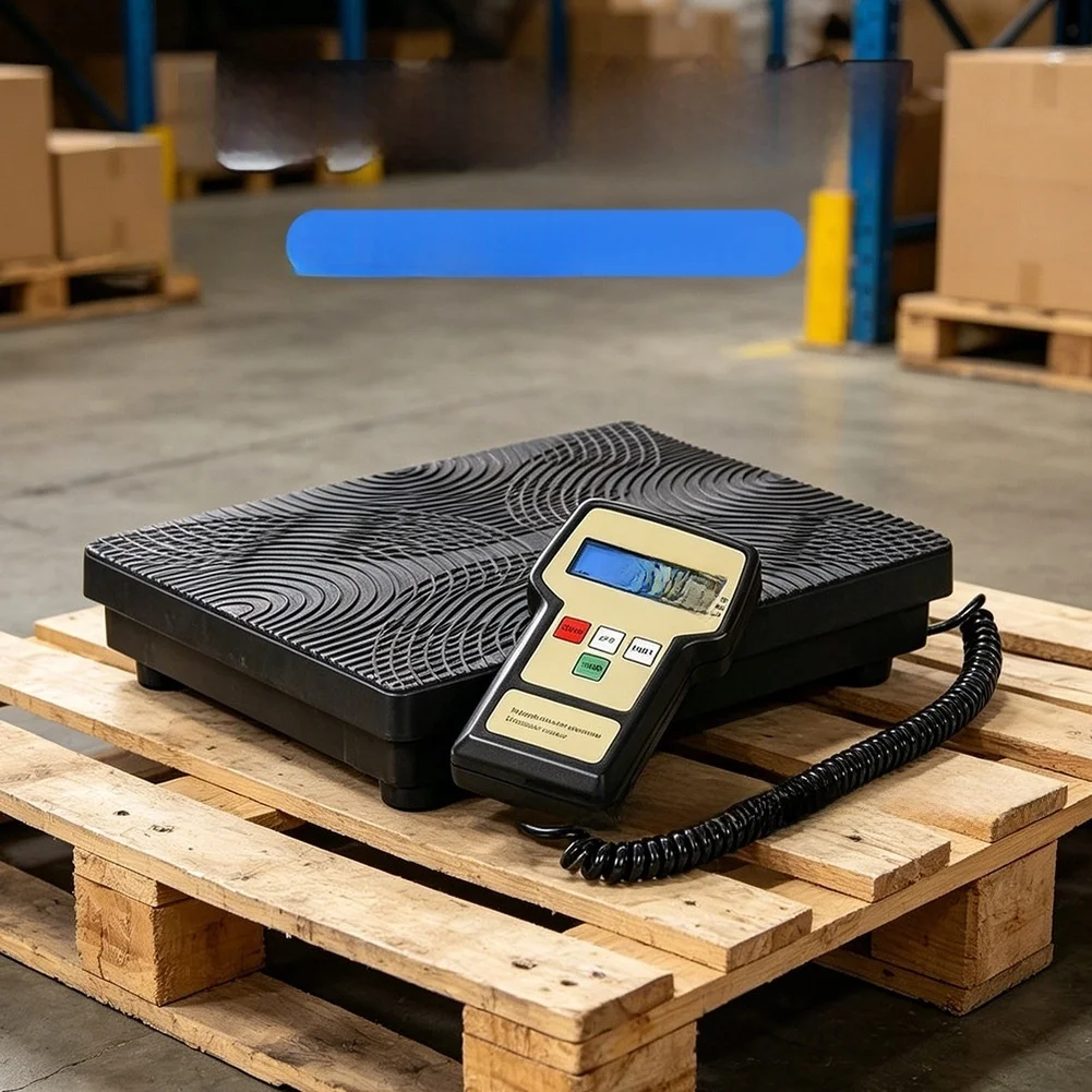 Portable Electronic Cooling Agent Scale 50kg 70kg 100kg High Accuracy Metal Black LED Display For HVAC Charging Tool
