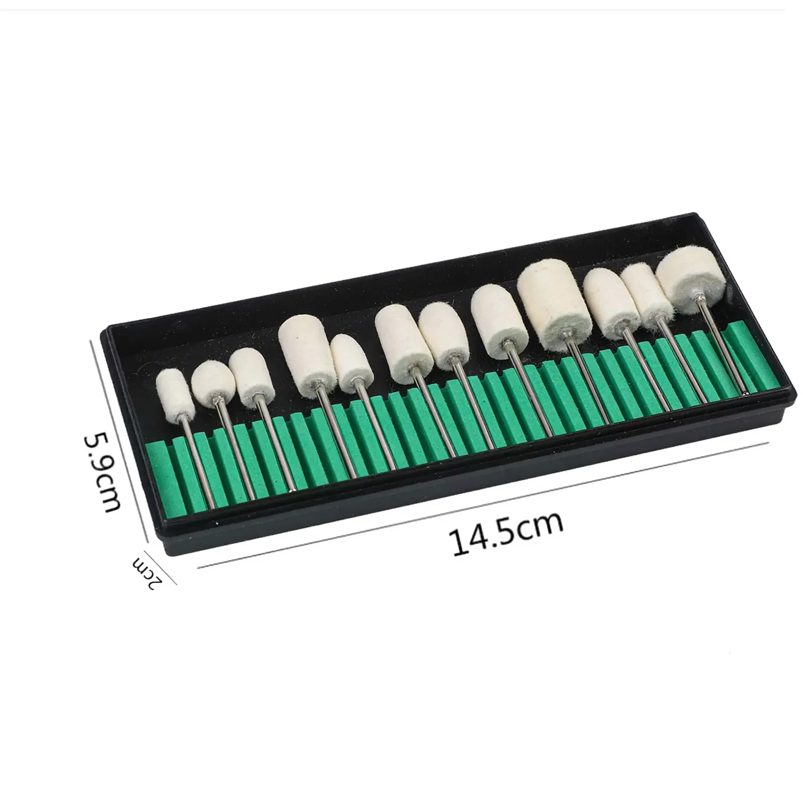 High Quality Polishing Glass Grinding Head Accessories Heavy Duty Parts 2.35mm Shank Abrasive Tools Buffing Wheel