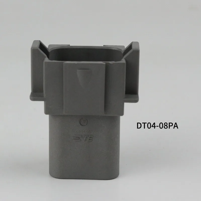 DETUSCH-Conectores automotrices, 8 agujeros, impermeable, gris, DT04-08PA