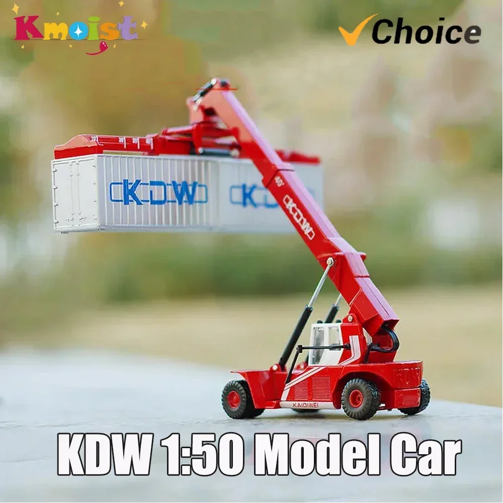 KDW 1/50 Alloy Simulation Container Crane Model Engineering Car Toy Multi-Function Truck Vehicles Toys for Boys Gifts Home Decor