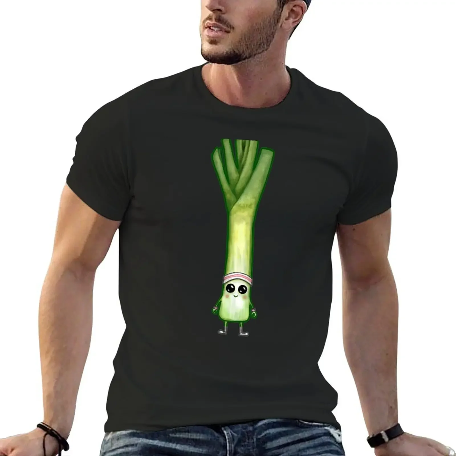 Leek (wimp) - ready for his workout T-Shirt heavyweights summer tops oversizeds men clothing