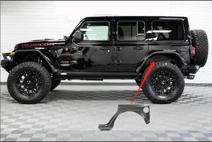 For 18-22 Jeep Wrangler JL Unlimited Rear Lefr Mopar Quarter Panel Auto Body Parts Car Fender OEM 68302716AD