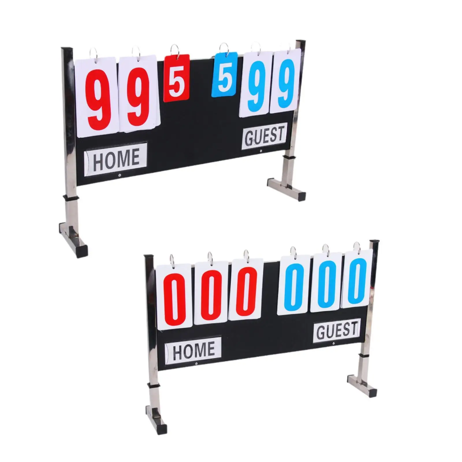 Standing Sports Scoreboard Lightweight Table Score Flipper Flip Scoreboard for Games Football Volleyball Outdoor Competition