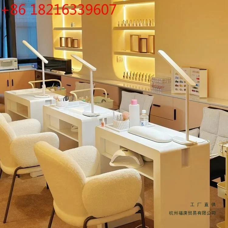 Simple Korean budget nail  table Japanese single and double nail art table