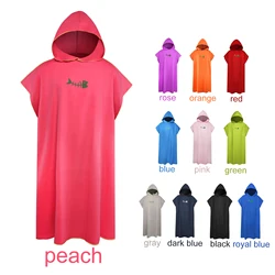 Surf Poncho Changing Towel with Hood Microfiber Beach Blanket Bath Towel Swim Towel Wetsuit Beach Poncho for Adults