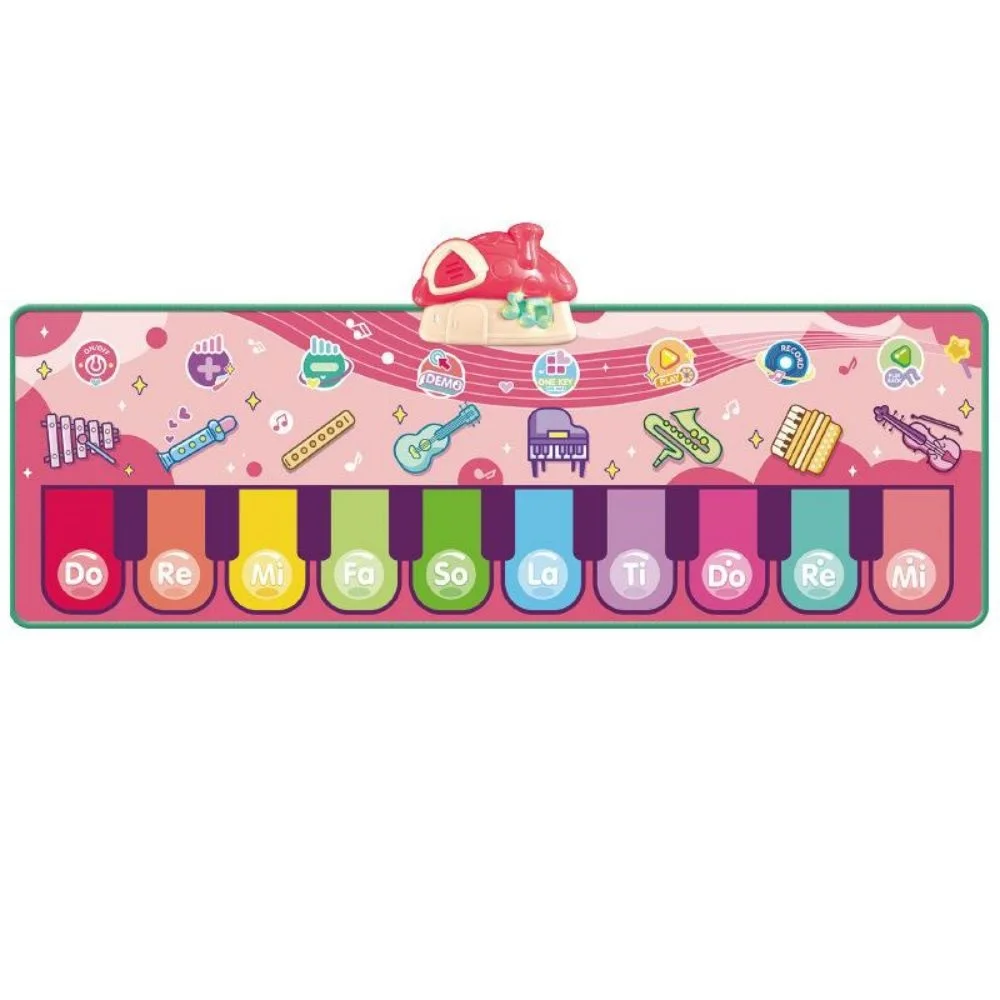 Kinderpedaal Piano Mat Multifunctionele Muzikale Gaming Deken Met 8 Instrumenten Meerdere Geluidseffecten Kids Baby Speelgoed