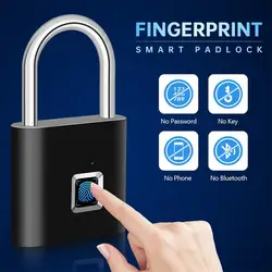 SY11-Ultra Light Fingerprint Cadeado, One Touch Open, Carregamento USB, Fit para Ginásio Locker, Escola, Bagagem de Volta