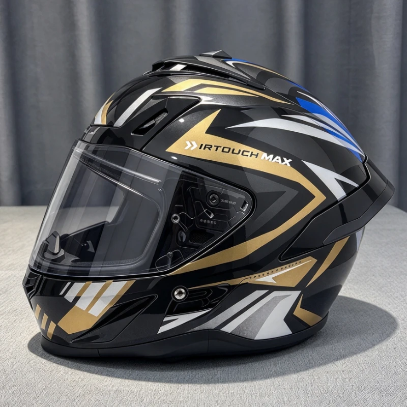 Motorcycle Helmet Sun Visor Inner - Fluid Contour Motorrad-Vollvisierhelm mit doppeltem Visier,