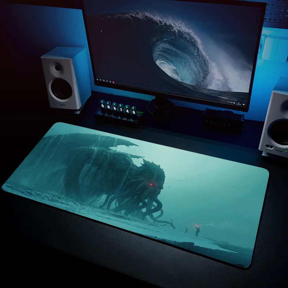 Sea C-Cthulhu Mousepad Mouse Mat Desk Mat With Pad Gaming Accessories Prime Gaming XXL Keyboard Pad