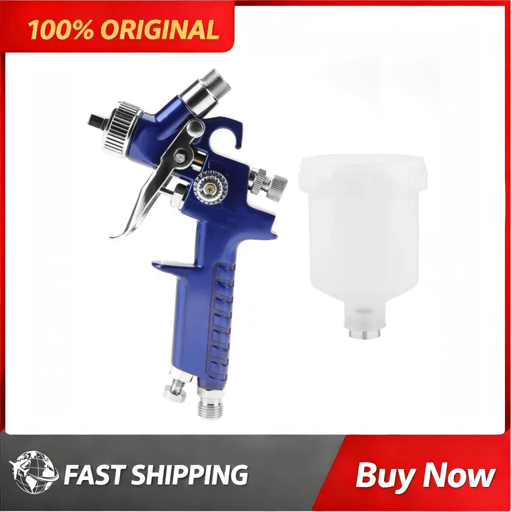 H 2000A Pneumatic Primer Spray Gun 0.8/1.0mm Caliber 125ml Capacity High Atomization Anti Corrosion Lightweight Spraying Tool