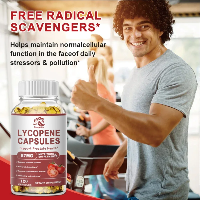 Lycopene capsule prostate health maintenance prostate inflammation from oxidative damage and maintains cell health