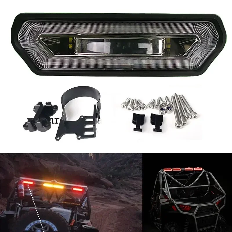 For UTV Brake Stop Lamp Car ATV Red Brake Tail Light Chase for Can Am Maverick X3 Commander for Polaris RZR 1000 800