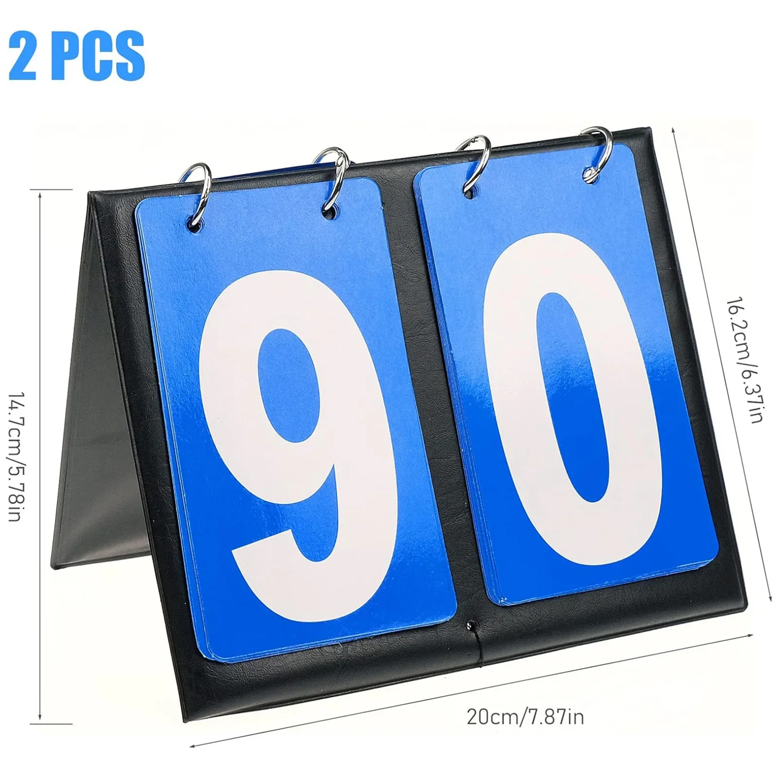 2 шт. флиппер для табло — 2-значный ручной держатель табло для настольных видов спорта: баскетбол, бейсбол, волейбол