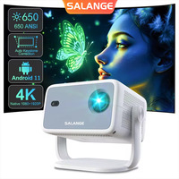 Salange P350 Netflix Projector Android 11 Native 1080P Wifi6 BT5.2 650ANSI Auto Keystone Correction 4K Portable Outdoor Movie