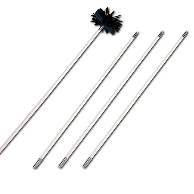 1 Set Chimney Power Sweeping Brush Cleaning Rotary  & 1 Set Industrial Chimney Boiler Brush Dryer Cleaning Tool