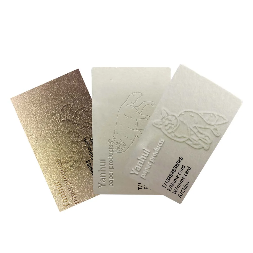 Factory Supplying Custom Create Own Name Printing UV Embossing Black Paper Business Cards