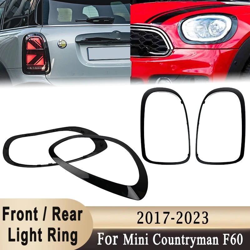 

1 пара фар/задних фонарей, кольцо-крышка, декоративная накладка, наклейка для MINI Countryman Cooper F60 One JCW 2017-2023