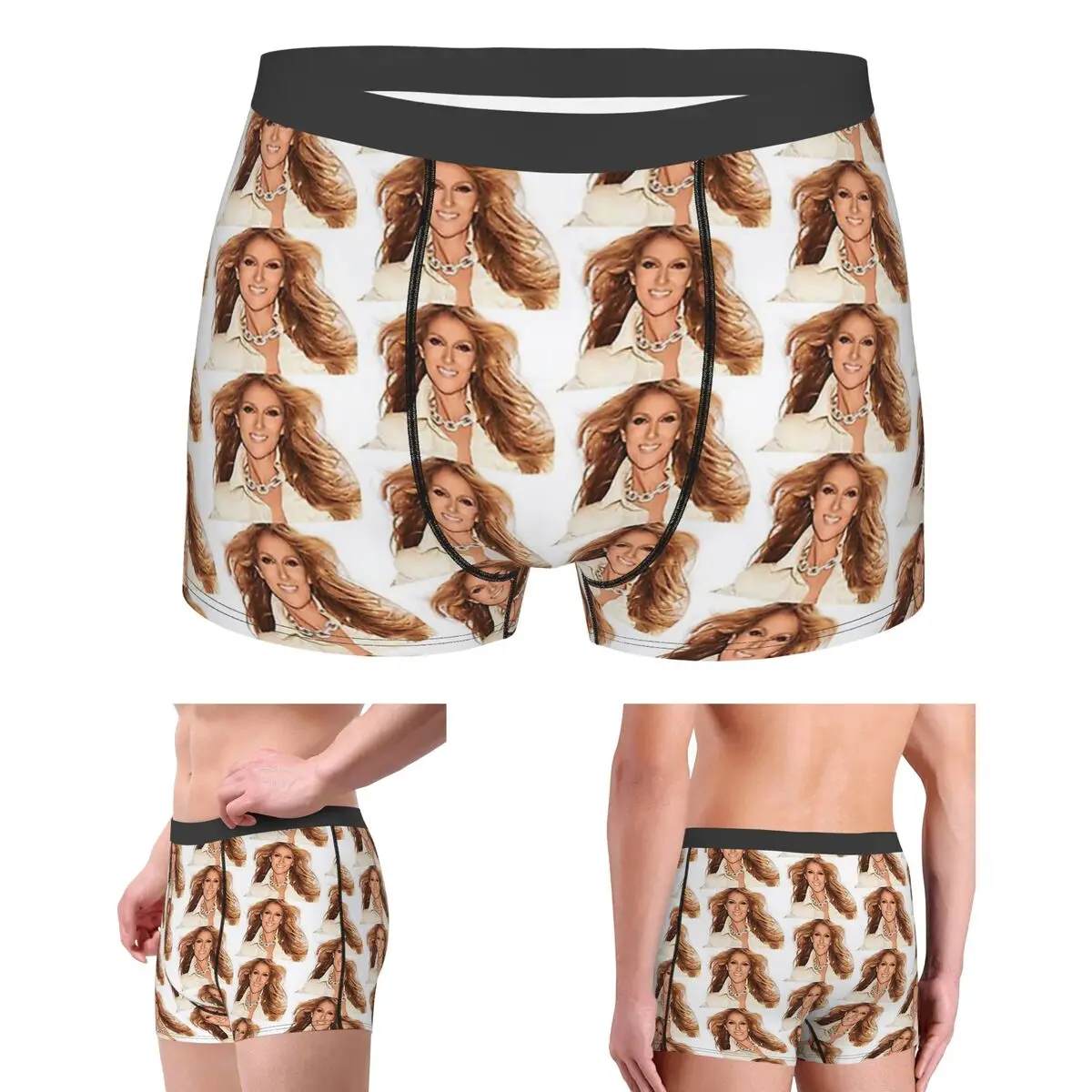 

Трусы-боксеры, шорты, шорты для волос Celine Dion, 2019, туристические финики и трусики C, мужское дышащее нижнее белье для Homme, мужские подарки