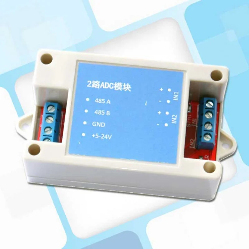 

485 modbus Analog-to-Digital Converter Data Acquisition Module 2Road Signal IsolationADC 0-10V/20ma