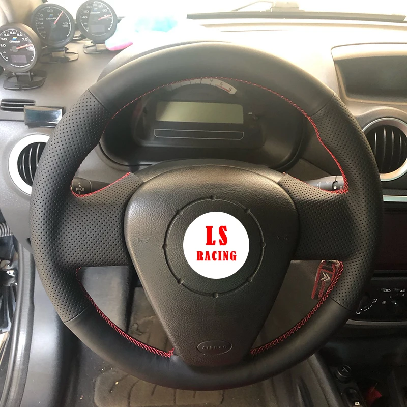 

Custom Microfiber Leather Auto Braid Steering Wheel Cover for Citroen C3 2001-2009 Car Braiding Wheel Covers