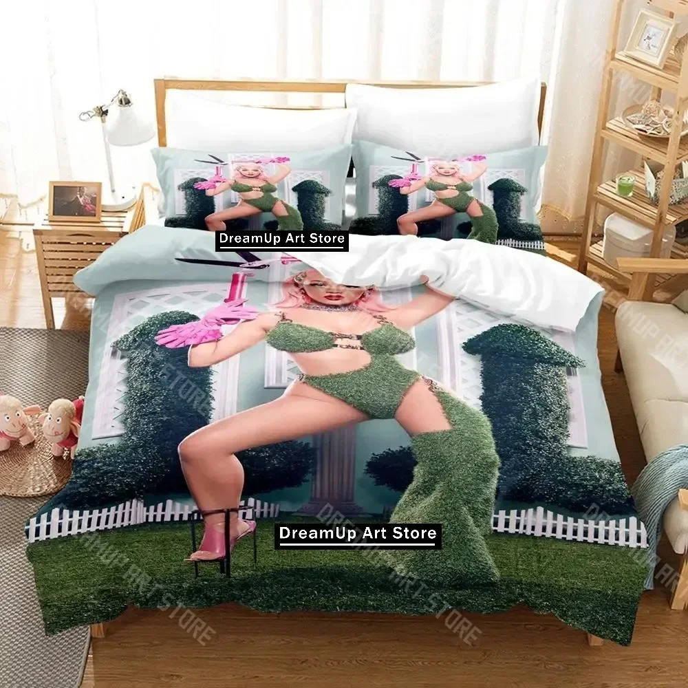 

3D Print Doja Cat Bedding Set Single Twin Full Queen King Size Bed Set Adult Kid Bedroom Duvetcover Sets Anime