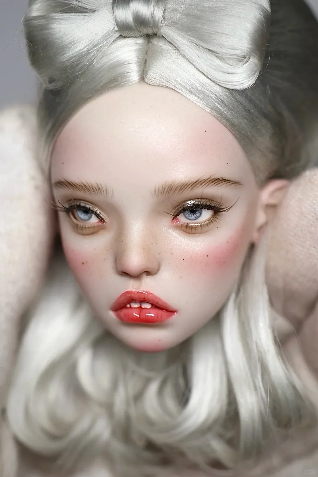 

Новая кукла BJD 1/4 девочка с толстым ртом, черная кожа, поп-сестры, смола, игрушечный ангел, просто голова