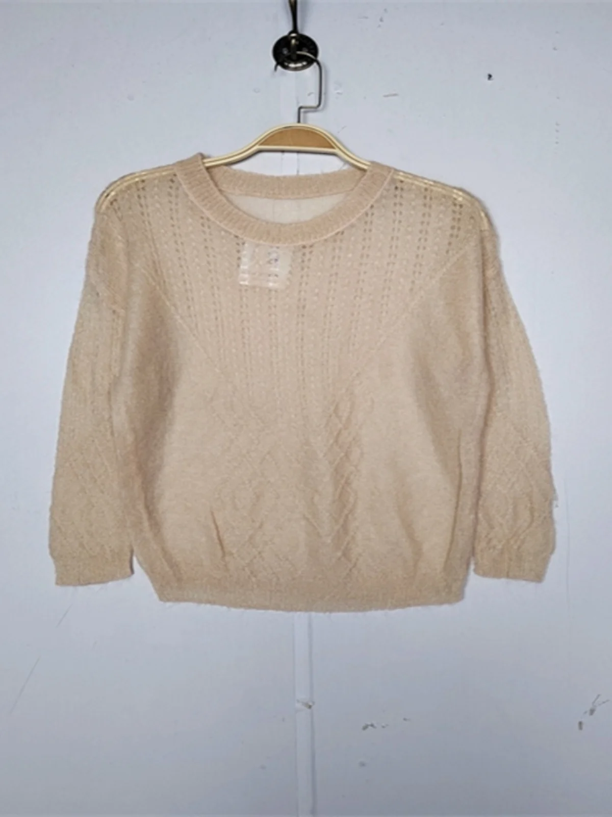 

Мягкий и легкий женский милый длинный свитер из мутоновой шерсти в стиле ретро, винтажный дизайн, удобный свободный крой, весенний Au...