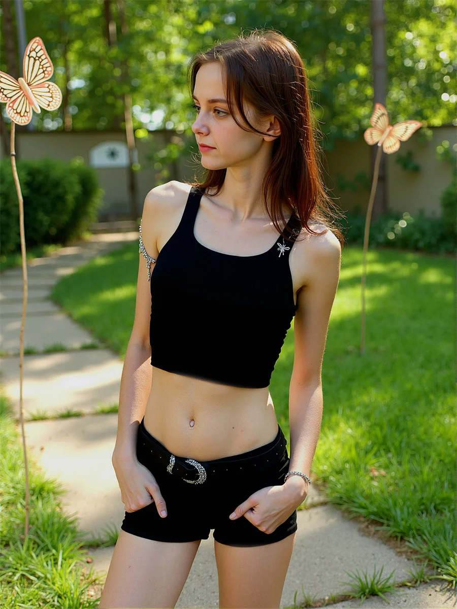 Pantaloncini da donna a vita bassa in pelle attillata con cintura elasticizzata in tessuto piccante con grafica Hop Homewear Capispalla Ballerino