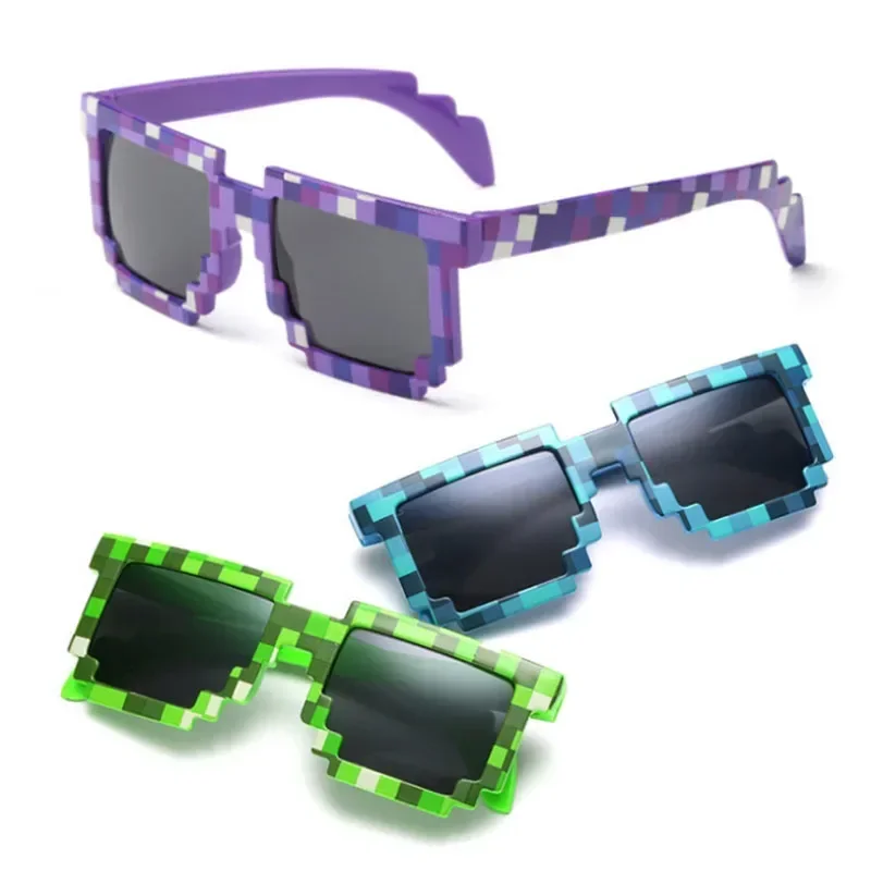 Mozaïek zonnebril Cool Party Vintage Shades brillen voor mannen Pixelated zonnebril grappige vrouwen bril