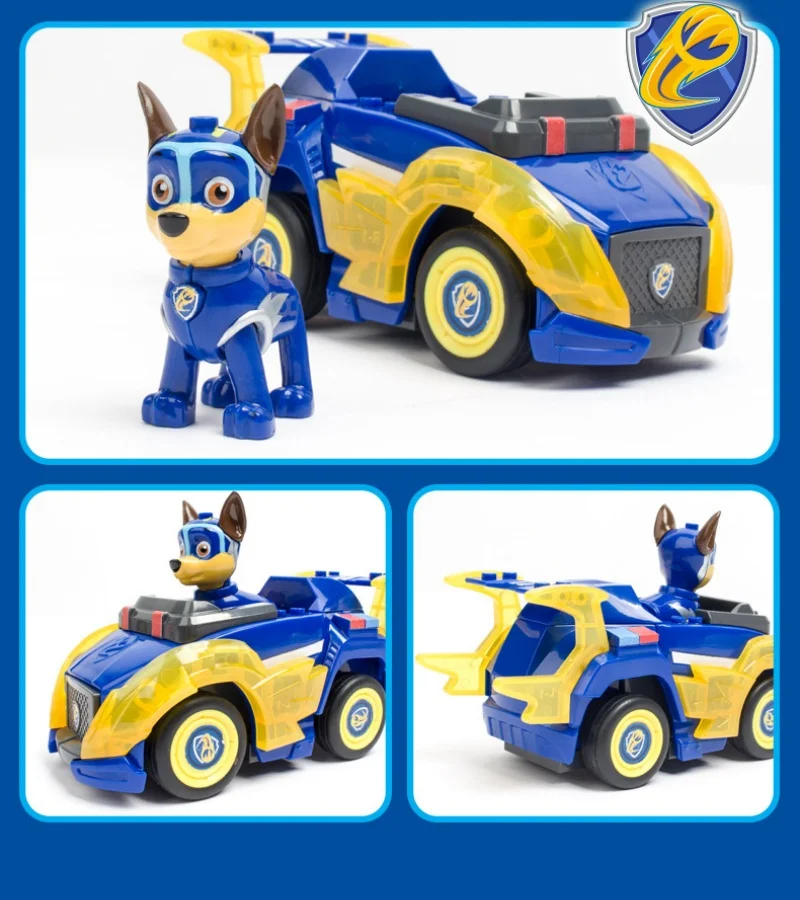 Genuine Paw Patrol Patrol Cartoon Cute Cartoon Chase Skye Rescue Vehicle Collection Doll Marshall zhiRubble Kids Toy Kawaii Gift