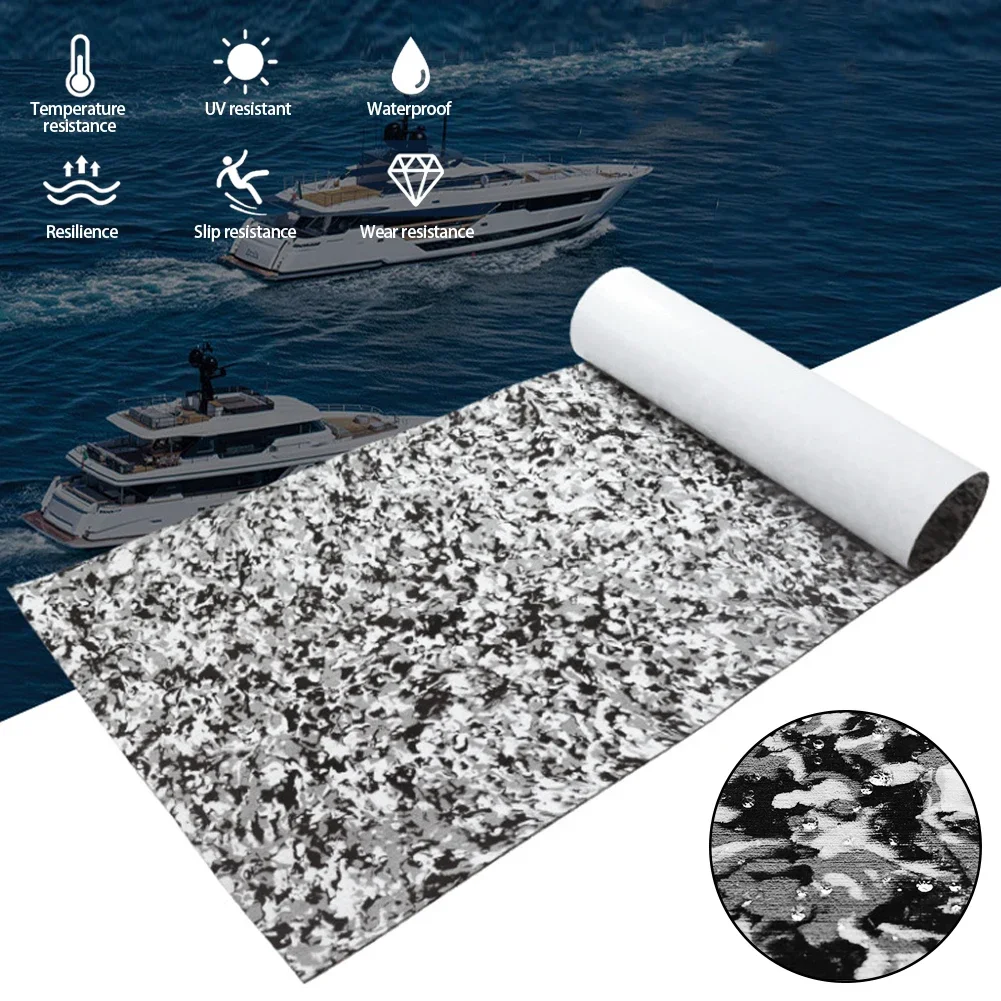 240*45CM Yacht Floor Protection Sheet Marine Boat Mat Synthetic Teak EVA Foam Decking Sheet Carpet Self-Adhesive Gray Sheet