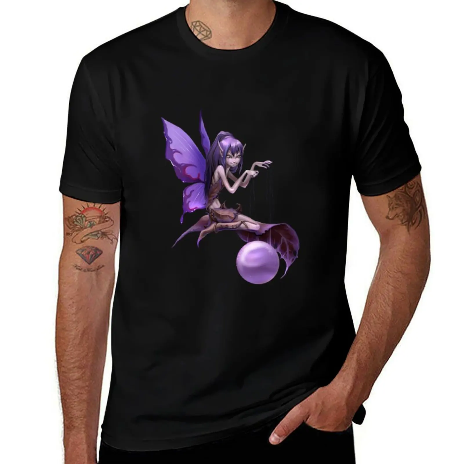 

purple trick fairy T-Shirt t shirt man cotton t shirts for man graphic funny T-Shirt