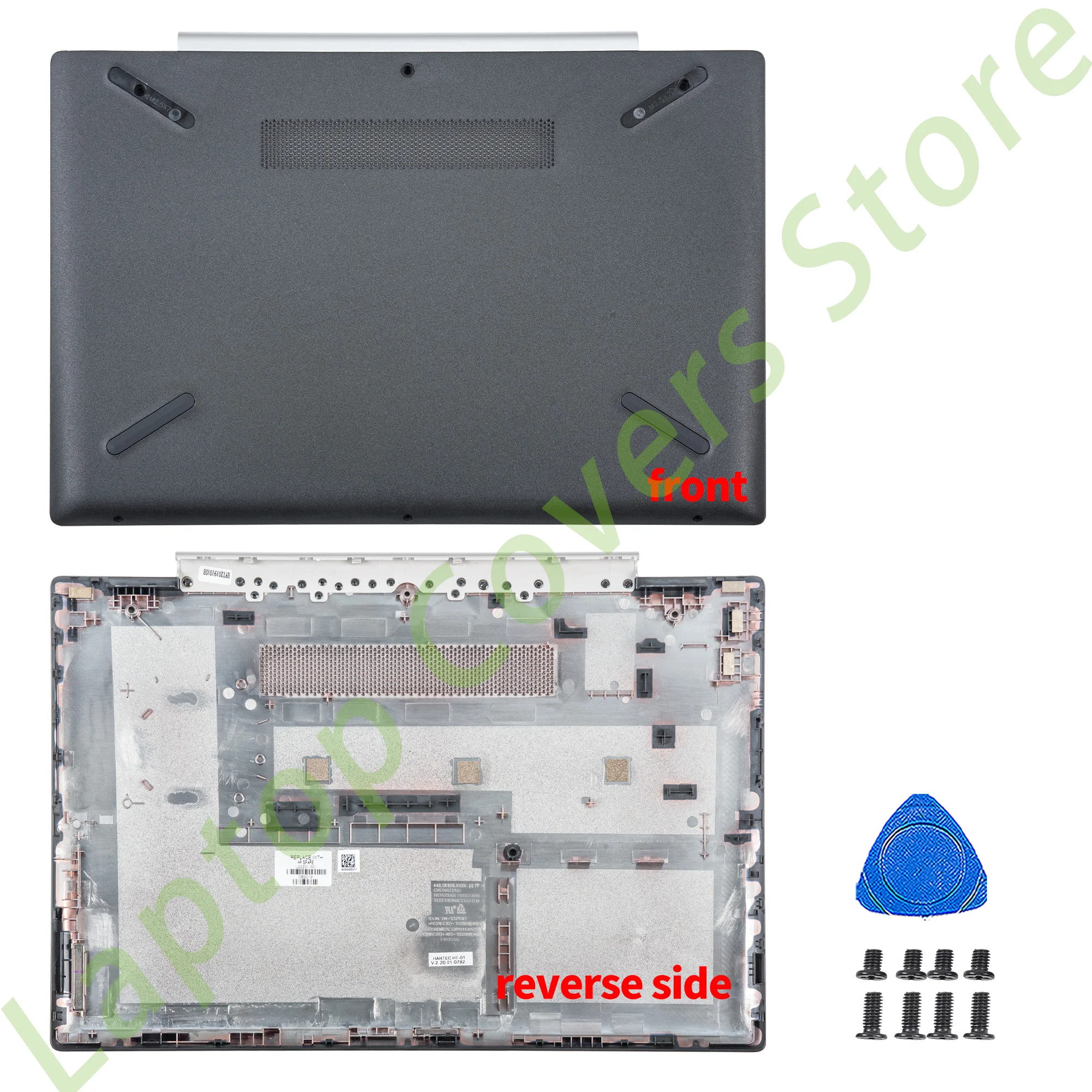 Imagem -03 - Inferior Case Peças para Pavilhão Preto Prata Ouro Substituição Borda 14 X360 14-cd Tpn-w131 Novo