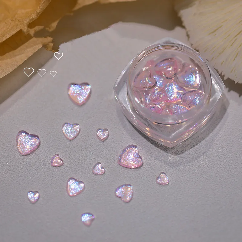 3D Kawaii Heart Nail Art Charms image