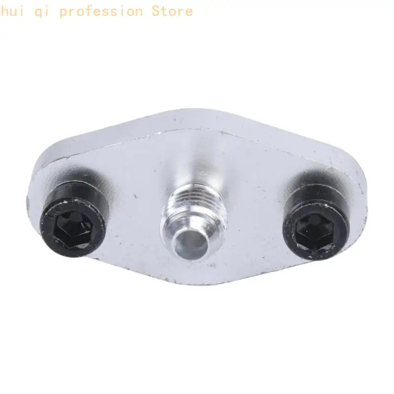 Ölzufuhradapter AN4-Aluminiumflansch mit Gewindeanschluss, Dichtung und Befestigungsschrauben für T04Ölleitungsreparatur – Detail 3