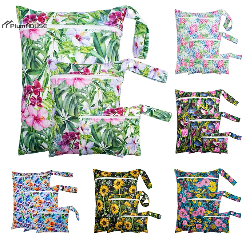 3 قطعة/المجموعة السلس سستة جيب متعدد السيناريو استخدام يمكن تعليقها للماء قابلة لإعادة الاستخدام غطاء حفاضات قابل للغسل حقيبة اليوغا