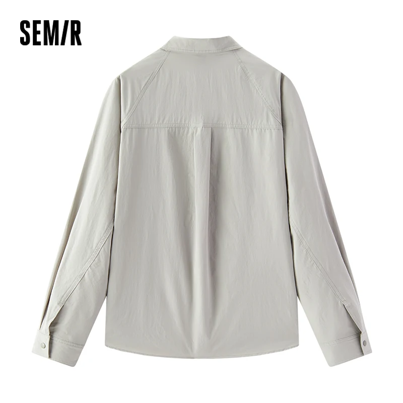 Semir Men Jacket UV Protection UPF50 Lightweight Mesh Patchwork Thin Outdoor Casual Style Autumn Sun Shirt 2026