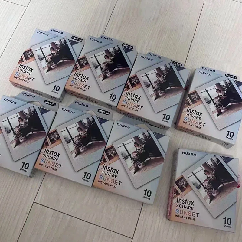 New Fujifilm Instax SQUARE Sunset Photo Paper 10-50 Sheets for Fujifilm Instax SQUARE SQ6 SQ10 SQ20 Hybrid Instant Film Camera