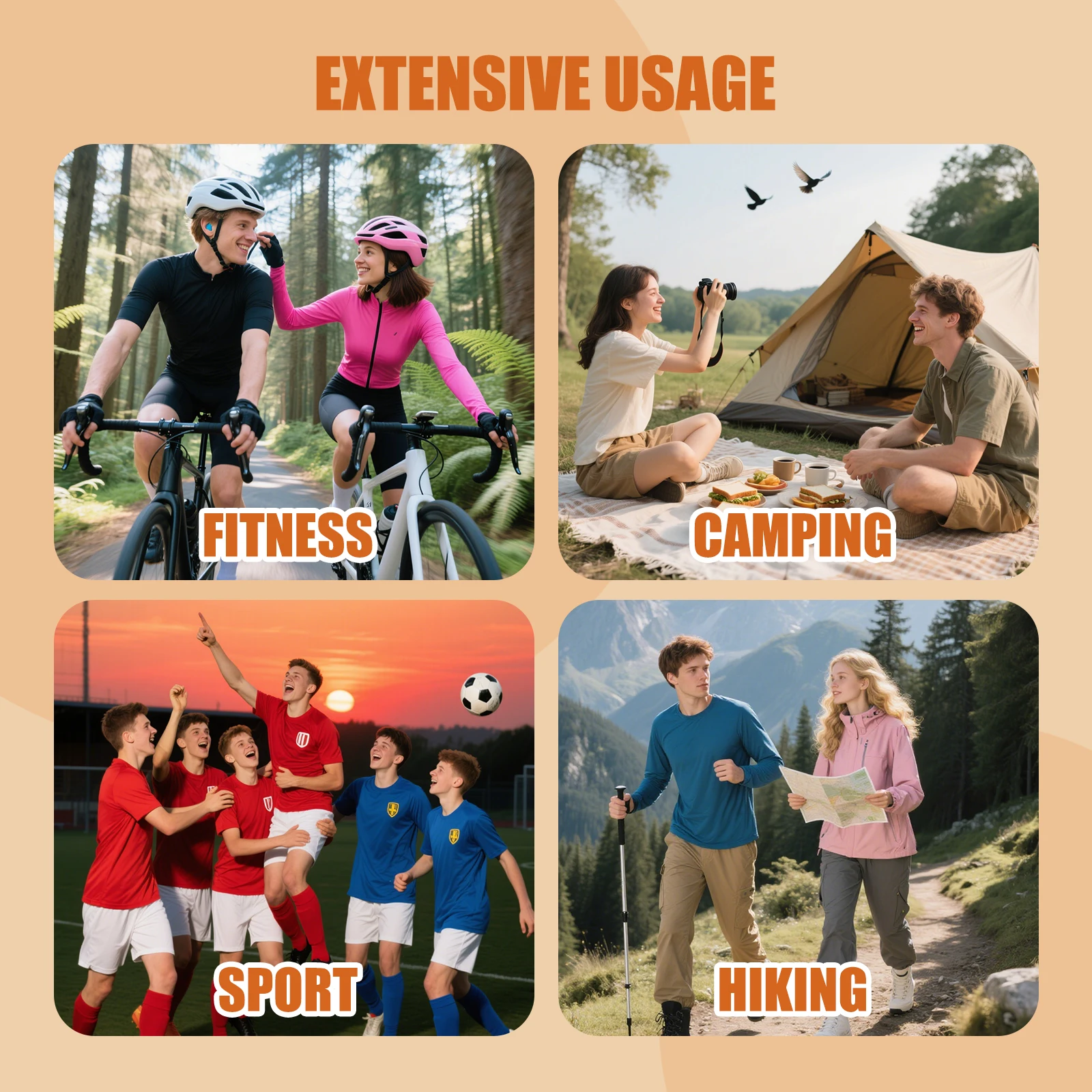 Picture 7: 20L Durable Orange Drawstring Gym Travel Storage Bag Women Sports Backpack for Basketball Football Running Outdoor Activities