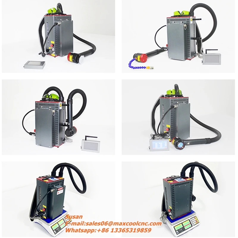 Mini Type Laser Rust Removal Machinery Price 100W Mopa Small Portable Rust Remover Fiber Laser Cleaning Machine