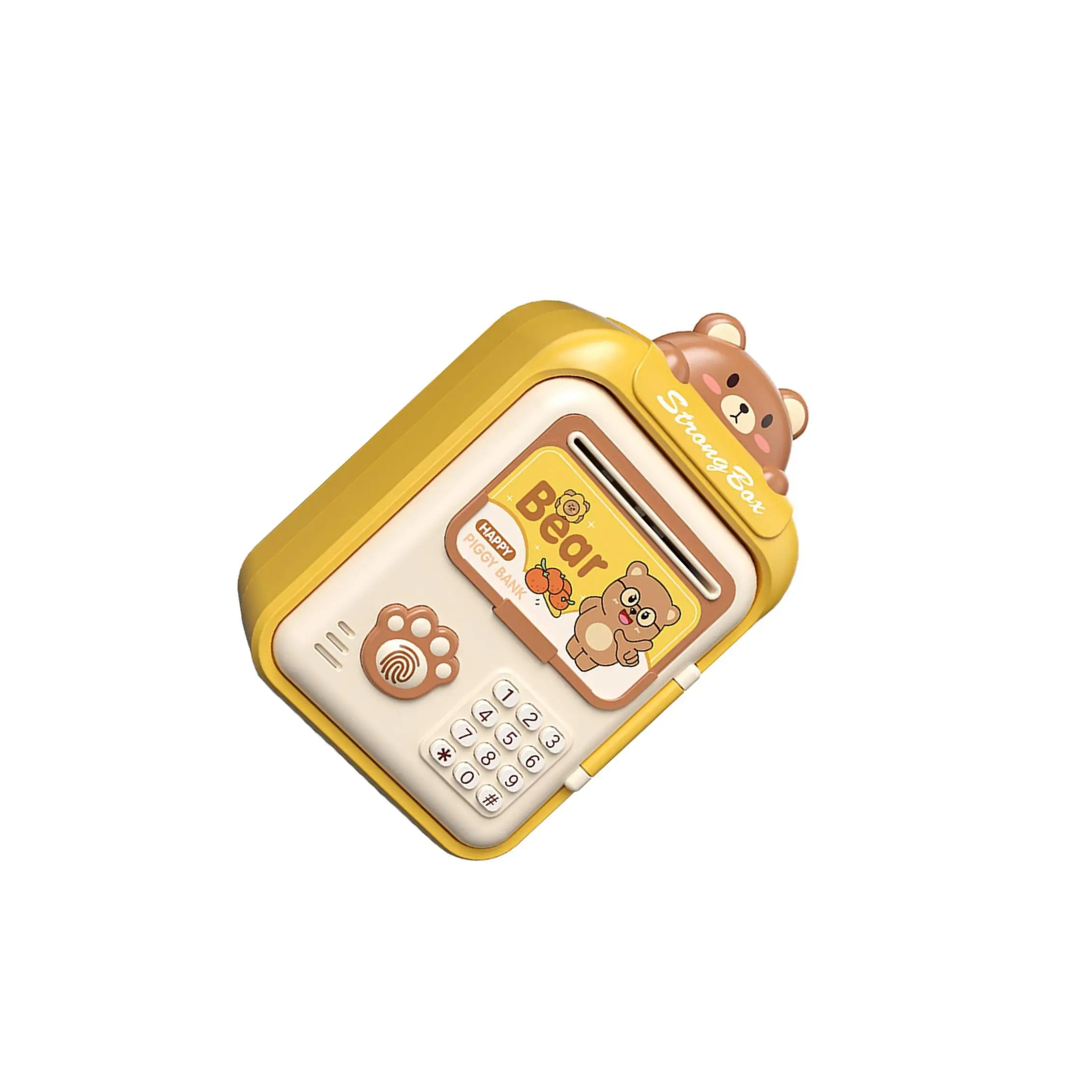 전자식 ATM 저금기 어린이용 전자 저금통 블루